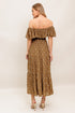 belle-amour-brown-woven-midi-dress Flying Tomato-Sophia's Style-2